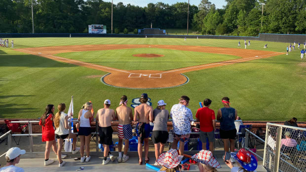Fans prepare for Saltillo's North State Championship baseball game against Lafayette on Friday, May 21 in Saltillo, Mississippi.