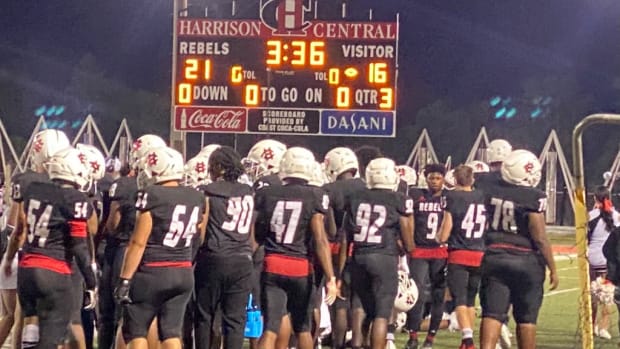 No. 8 Harrison Central picked up a big win over Pascagoula in a 33-31 thriller Friday night. (Photo courtesy Harrison Central High School)
