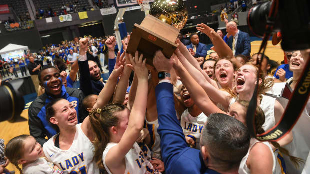 The Booneville Lady Devils defeated Noxubee County for the 3A State Championship at the Mississippi Coliseum on Saturday, March 5, 2022 to capture the program's first title since 2016.