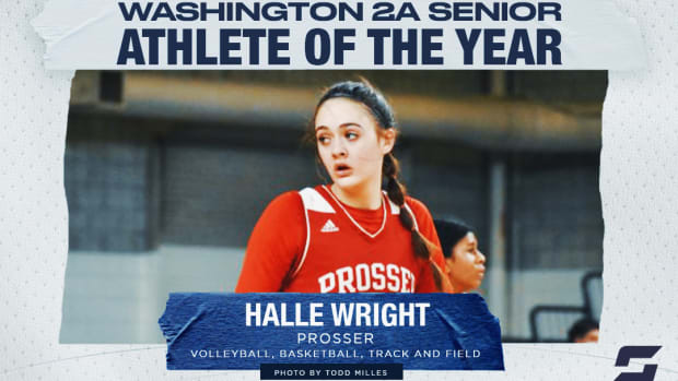 HORIZONTAL GRAPHIC: Halle Wright, Class 2A senior girl athlete of the year 2021-22