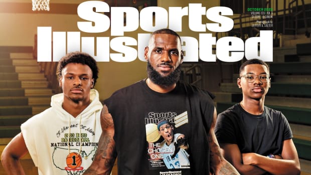lebron james bronny james bryce james chosen sons sports illustrated cover