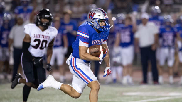 In the Chaparrals' 35-20 rivalry win over Lake Travis (Austin, Texas), Westlake trailed at halftime for the first time this season, but the team used three second half fumble recoveries to spark a comeback win.