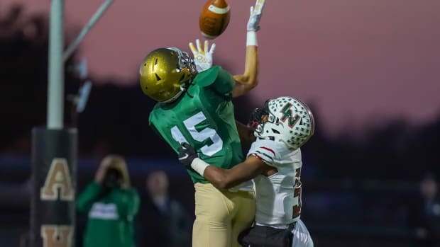 Cathedral defeated Lawrence North 44-35 in an Indiana Class 6 sectional semifinal game at Arlington Middle School on October 28, 2022.