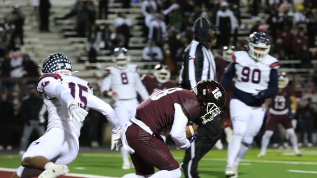 Red Oak stunned Denton Ryan with a two-point conversion in overtime to secure a 29-28 win in the Texas UIL 5A football playoffs on November 11, 2022.