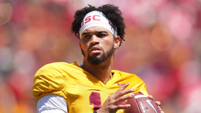 USC QB Caleb Williams on connection with 5-star tight end Duce Robinson: 'Can you see it?'