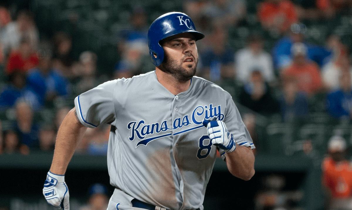 Mike Moustakas – Photo by Keith Allison from Hanover, MD, USA / CC BY-SA (https://creativecommons.org/licenses/by-sa/2.0)