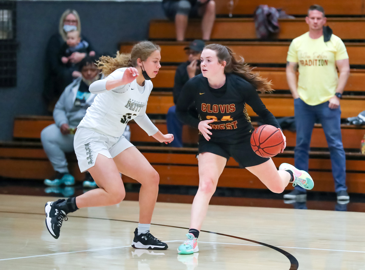 CIF NorCal Regional Open Division Girls Semifinal March 5, 2022. Clovis West vs Archbishop Mitty. Photo-Jim Malone49