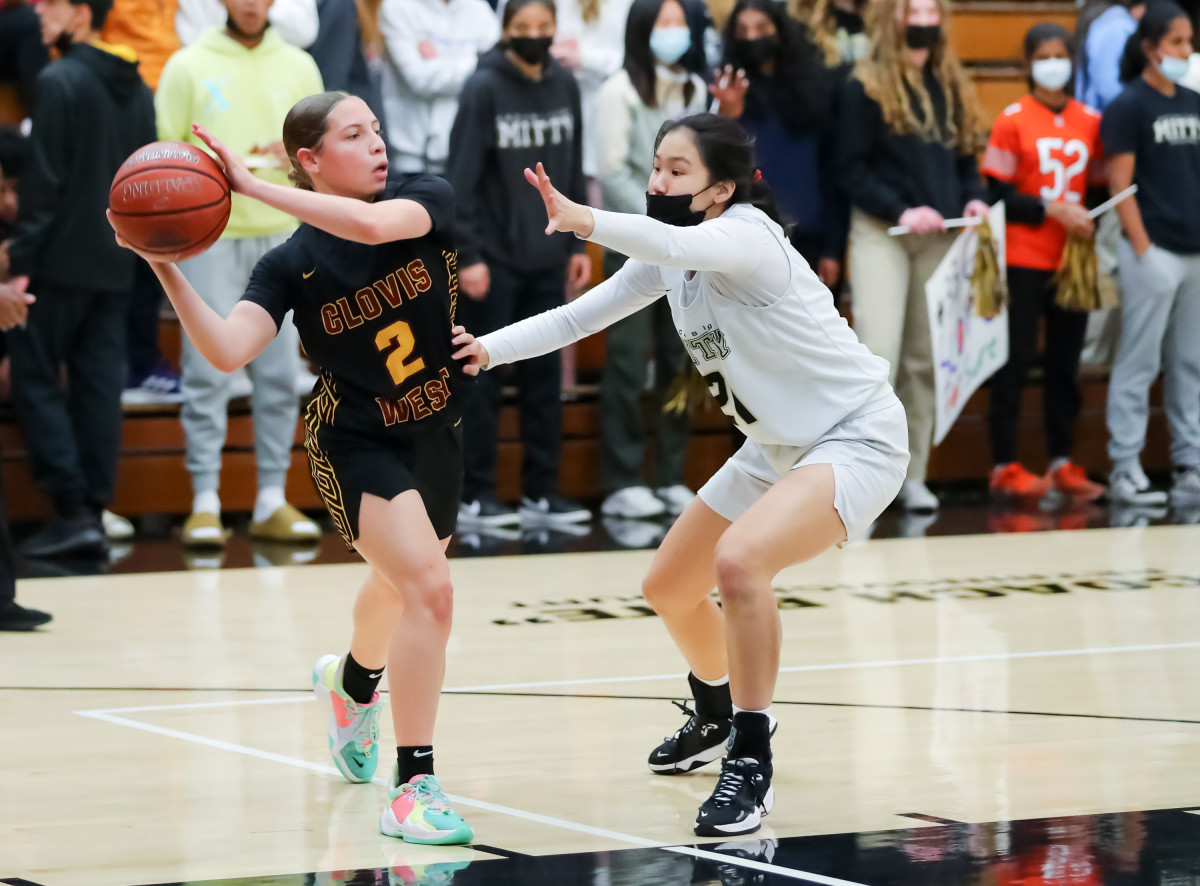 CIF NorCal Regional Open Division Girls Semifinal March 5, 2022. Clovis West vs Archbishop Mitty. Photo-Jim Malone65