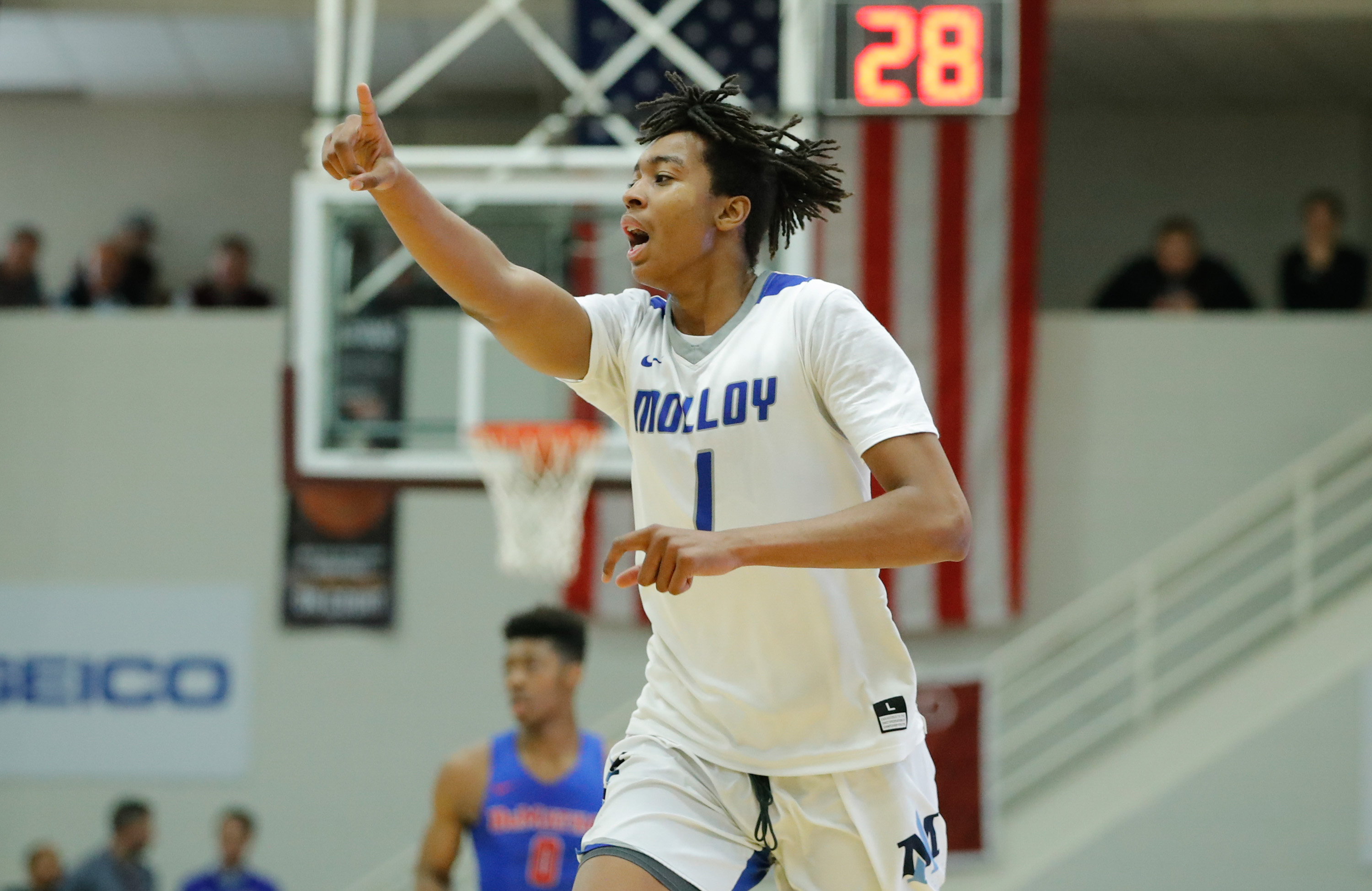 Photo of Archbishop Molloy Stanners alum Moses Brown by David Butler II-USA TODAY Sports