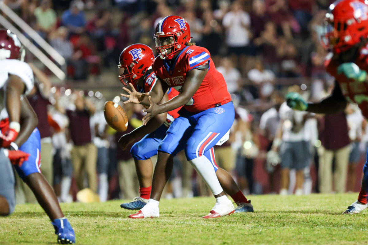 Pine Forest quarterback Tierra Wilson passed for one touchdown and rushed for two scores in leading his team to a 28-7 victory over previously undefeated Niceville, Friday night in Pensacola.